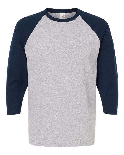 T-shirt de baseball à manches trois-quarts raglan