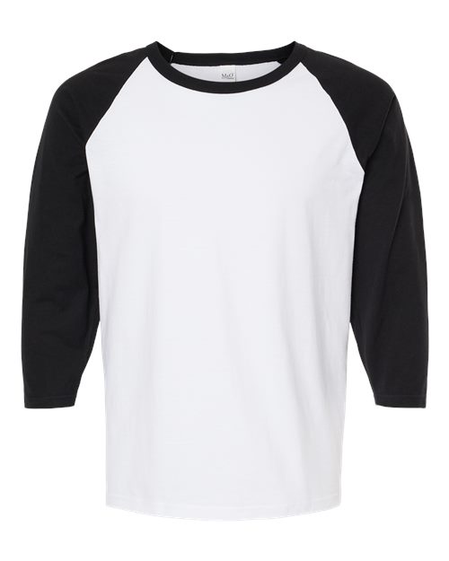 T-shirt de baseball à manches trois-quarts raglan